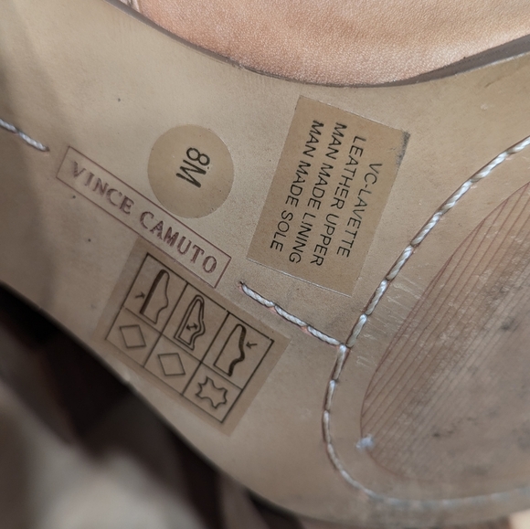 VINCE CAMUTO laser cut peep toe booties (size 8) - Picture 7 of 7